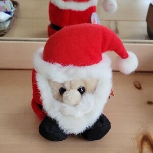 Vintage Christmas Puffkins HO HO Santa Plush
